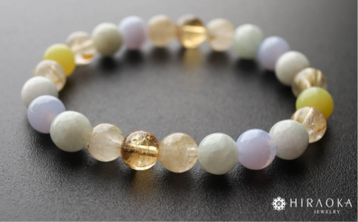 母の日 ギフト プレゼント 人気 極上黄金ライフパワーストーンブレスレット(金運02)･8mm玉 (19.2cm)