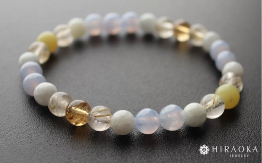 母の日 ギフト プレゼント 人気 極上黄金ライフパワーストーンブレスレット(金運02)･6mm玉 (19.2cm)