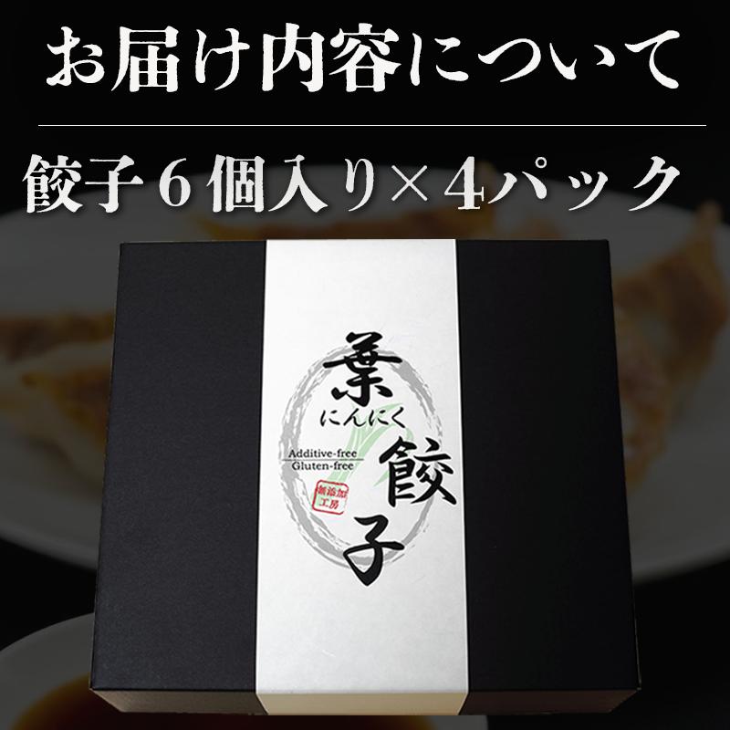 葉 にんにく と 四万十豚 で作った 最高級餃子 （ 6個入り × 4 パック ） 餃子 ギョーザ 焼き餃子 やきぎょうざ ぎょーざ こだわり 大容量 冷凍 冷凍餃子 簡単 調理 簡単調理 惣菜 冷凍食品 おかず 弁当 中華 中華料理 料理 プレゼント ギフト 贈り物 高知県 須崎市 EA0821_2x_