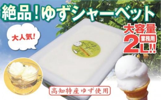 昔ながらの 柚子 アイスクリーム 業務用 2L 高知アイス ゆず アイスクリン ふるさとの味 ご当地アイス あっさり 爽やか アイス 昔ながらの デザート スイーツ 高知県 須崎市 ICE036