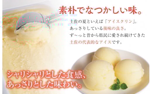 昔ながらの アイスクリーム 業務用 2L アイスクリン 高知アイス ふるさとの味 ご当地アイス あっさり 爽やか アイス バニラ 昔ながらの スイーツ デザート おやつ 高知県 須崎市 ICE039