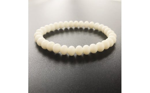 白サンゴ みかん珠ブレスレット・男性用 TP055