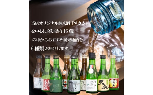 土佐の地酒 日本酒 吟醸酒 飲み比べ 300ml × 6本 セット TH0331-xx