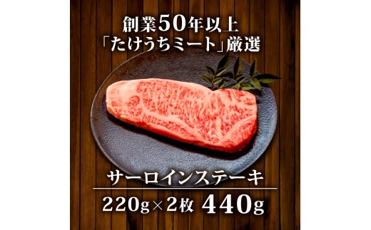 サーロインステーキ 440g ( 220g × 2枚 ) 土佐 黒毛 和牛 | 特撰 サーロイン肉 最上位等級 A4 A5 最高 ランク 贅沢 厚切り ステーキ用 焼肉用 キャンプ飯 国産 牛肉 高知県 須崎市 TM010