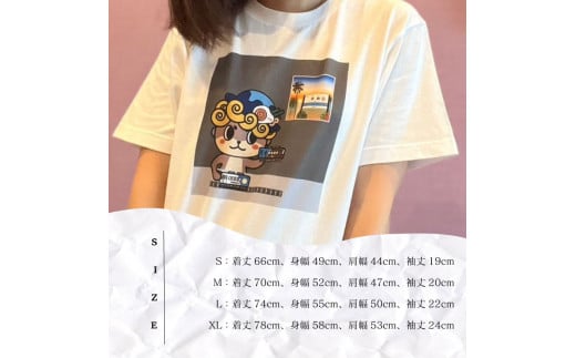 しんじょう君 夜明け ものがたり Tシャツ ホワイト×グレー Sサイズ 須崎 高知県 高知  全2色 全4サイズ FO017