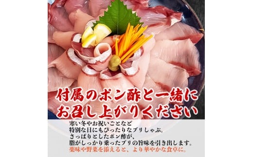  ブリ しゃぶしゃぶ ブリしゃぶ スライス 6パック 新鮮 国産 鰤 約 1.2kg 1260g 以上 ぶり セット 冷凍 しゃぶ 鰤 お鍋 年末 年始 大晦日 正月 高知県 須崎市 高知 YI016