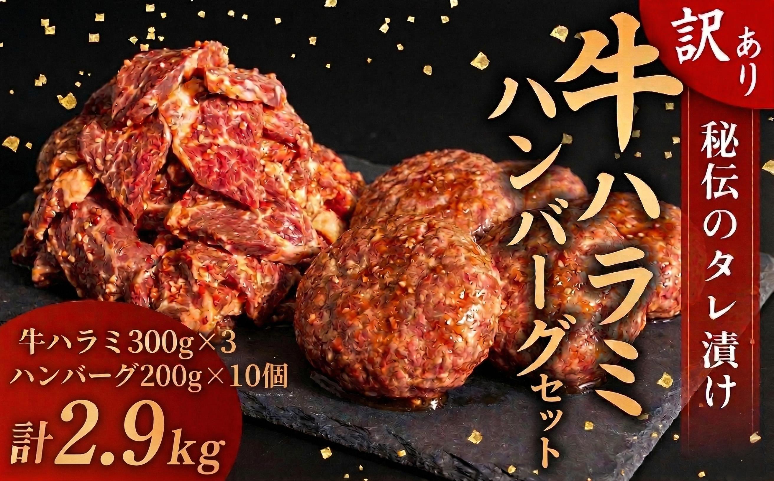 選べる 訳あり 牛ハラミ 秘伝のタレ タレ漬け 900g ( 300g × 3パック ) ハンバーグ 10個 (200gx10個) セット 四万十 ポーク 高評価 小分け 牛肉 味付け 肉 牛 豚 こだわり 個包装 使いやすい 冷凍 容量選択可 簡単調理 hannba-gu 四万十ポーク 便利 焼くだけ ご飯 米 焼肉 焼き肉 BBQ バーベキュー アウトドア 醤油 職人 伝統 家庭用 おすすめ 高知県須崎市