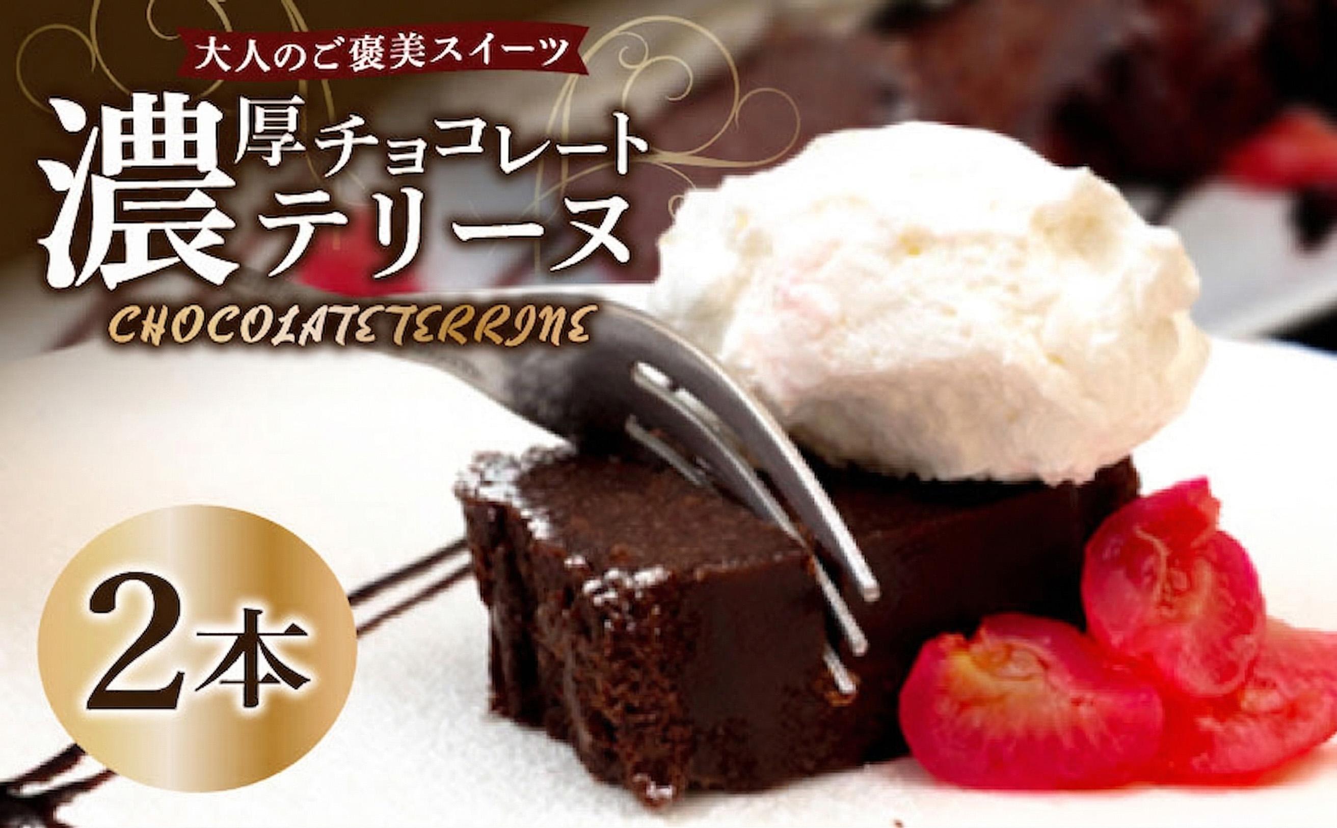 テリーヌ ショコラ 2本 バレンタインチョコ チョコレート 生チョコ ショコラ ケーキ デザート スイーツ テリーヌ 甘い おいしい 美味しい スイーツ お菓子 おやつ お土産 贈り物 お祝い 誕生日 プレゼント ギフト クリスマス パーティー バレンタイン ホワイトデー 手作り 高知県 須崎市