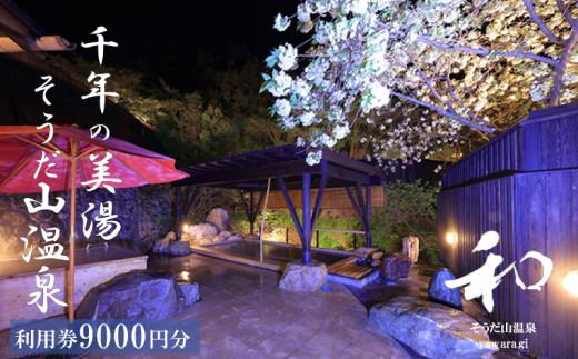 宿泊 券 9,000円分 温泉 ギフト チケット 千年の美湯 そうだ山温泉 旅館 宿泊券 温泉 温泉旅館 トラベルクーポン トラベル 人気 おすすめ 温泉券 高知県 須崎市
