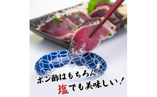【急速冷凍】鮮度抜群！かつおのタタキ100g 5枚セットと塩2袋 鰹 タタキ かつお 塩 海鮮 魚介 瞬間冷凍 高知県 須崎市