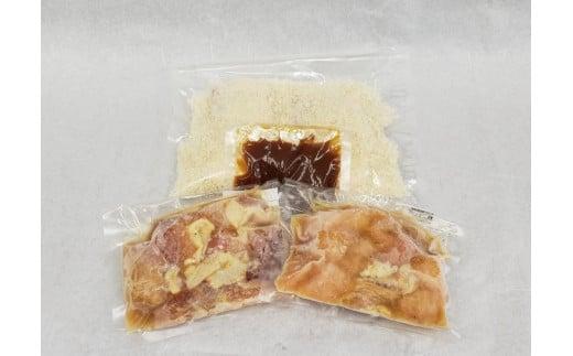 四万十 鶏 唐揚げ 四万十 ポーク とんかつ お惣菜 2人前 × 3 セット 個包装 鶏肉 もも むね 豚肉 ブランド鶏 ブランド豚 肉 豚カツ バーベキュー ソース 付き パック 詰め合わせ 高知県 須崎市 ME040_x
