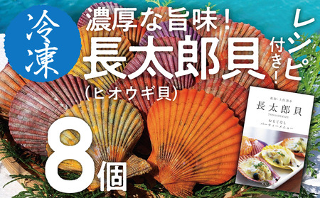 7月発送 先行受付 黒潮の恵 冷凍 ヒオウギ貝８個セット（ホタテの仲間）アウトドア キャンプ バーベキュー 魚貝 殻付 貝柱 酒蒸し 真空パック【R00802】