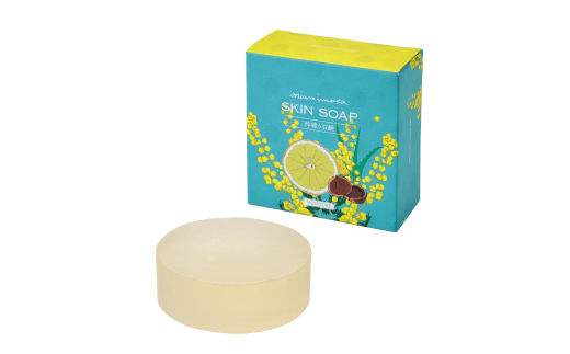 【 ミモザの日 期間限定 ハンドクリーム 3g 付き】ミアミモザ スキンソープ 100g 1個 もっちり 濃厚 クリーミー 泡 洗顔 洗顔フォーム 石鹸 石けん せっけん ギフト プレゼント 贈答 美容 コスメ スキンケア 高知県 高知 四万十市 四万十 しまんと 26-68M