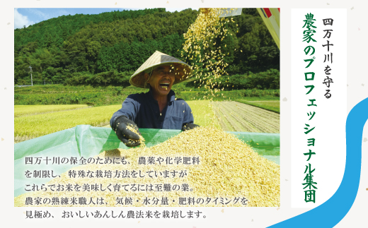 23-473．【令和5年産・3回定期便】おいしい・あんしん・しまんとのお米　しまんと農法米（ヒノヒカリ）5kg×3回（計15kg）