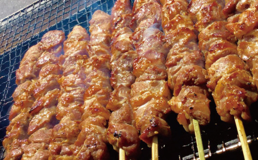 R5-038．秘伝のタレに漬け込んだ「しまん豚(とん)」のやみつき豚はらみ串5本(約400ｇ)セット