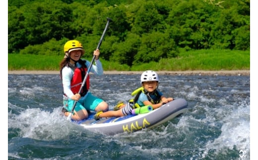 26-119．四万十川でSUPまたはカヌーのお手軽体験1時間