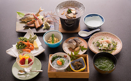 26-673．老舗・料亭吾妻「四万十川懐石コース」お食事券1名様分