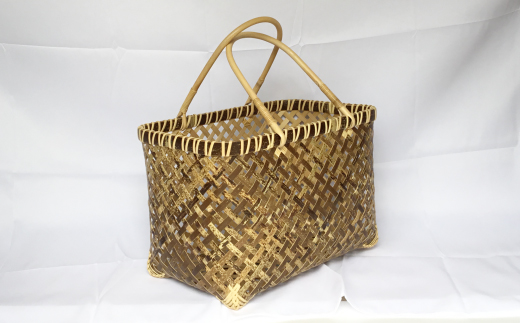 【 ハンドメイド 】 竹細工 虎竹 四ツ目 買い物篭 バッグ かご カゴ 篭 若鮎クラフト 工芸品 工芸 日用品 雑貨 インテリア バンブー 職人 手作り 上品 高級感 おしゃれ 国産 土佐 高知県 高知 四万十市 四万十 しまんと お取り寄せ 25-83
