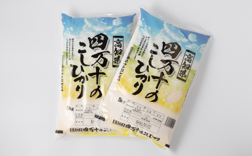 R6-149．【令和6年産新米・早期受付】四万十のこしひかり10kg（5kg×2袋）【2024年9月より順次配送】