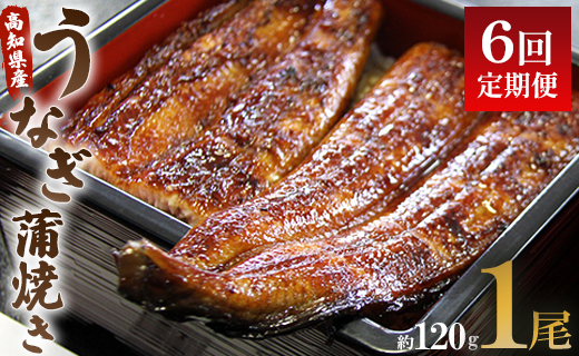 【6回定期便】うなぎ蒲焼き120g 1尾(無頭) 魚介 国産 海鮮 魚 かばやき 鰻 ウナギ 惣菜 おかず お手軽 加工品 加工食品 冷凍 Wun-0021