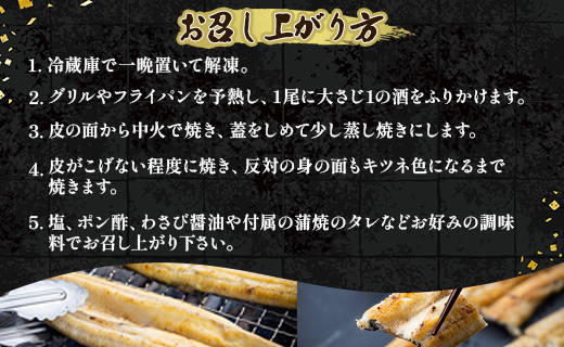 蒲焼きタレ付き うなぎ 白焼き 1kg以上 10尾×100～120g スピード yw-0082