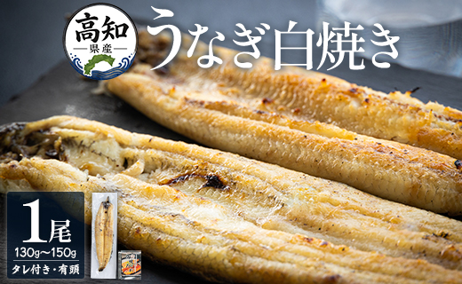高知県産うなぎの白焼き 130～150g×1尾 エコ包装 - 国産 うなぎ 白焼き 鰻 冷凍 高知 yw-0107
