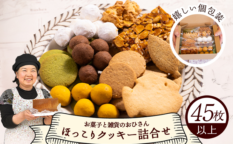 ほっこりクッキー 詰め合わせ 合計45枚以上（全10種類 各1袋入り）セット oh-0017