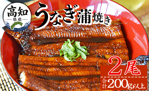 【大人気！】高知県産養殖うなぎ蒲焼き 2尾(合計200g以上) - 鰻 ウナギ 養殖 かばやき タレ付き たれ おつまみ スタミナ 土用の丑の日 うな丼 うな重 丼ぶり どんぶり 一品 おかず 美味しい おいしい 贅沢 ぜいたく 料理 アレンジ ひつまぶし 魚介 肴 さかな 夕食 夕飯 朝食 ご飯のお供 ごはん おとりよせ お取り寄せ グルメ パック お祝い 御祝い 御礼 お礼 記念日 ご褒美 ごほうび  プレゼント ギフト 内祝い 1万円以上 10000円以上 国産 高知県 香南市 冷凍 fb-0142