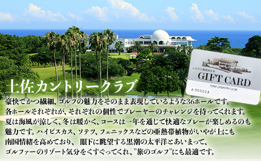 土佐カントリークラブ プレー券 180,000円分 - ゴルフ場 チケット プレー券 ラウンド コース 180000円 趣味 体験 スポーツ アウトドア 手結山開発観光株式会社 高知県 香南市 kb-0015