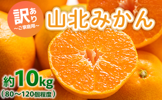 訳あり 山北みかん ご家庭用 約10kg（80〜120個程度） 山北みらい - 果物 フルーツ 柑橘類 温州みかん ミカン 蜜柑 甘い おいしい 美味しい 高知県 香南市 yk-0059