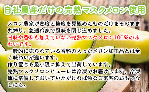 マスクメロンピューレと高知のバニラアイス 3個セット - テレビ「めざましどようび キクエがキクヨ！」で紹介 JALファーストクラス機内食に採用 tn-0020