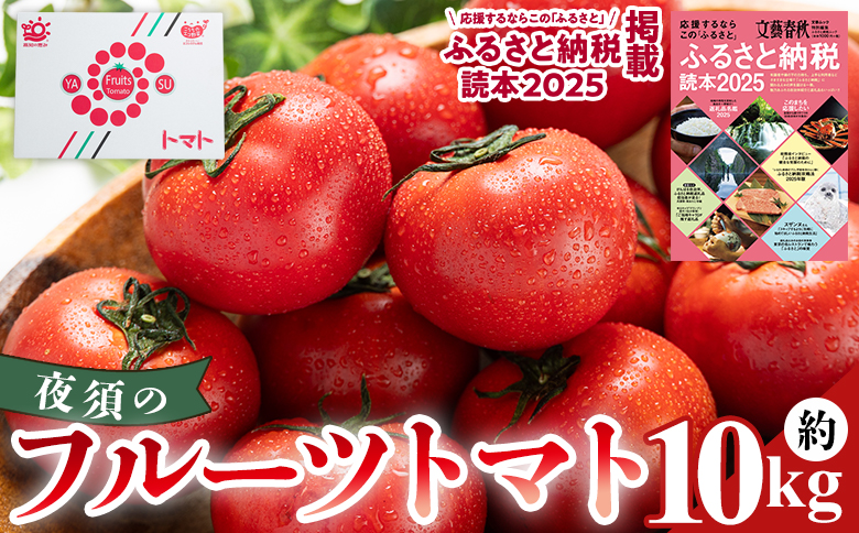 【2027年出荷分】夜須のフルーツトマト 10kg 【旅サラダに取り上げられました！】 先行予約受付 期間限定 季節限定 野菜 やさい フルティカ 完熟 小ぶり 小さめ 糖度 熨斗 のし対応可 贈り物 おやつ サラダ フレッシュ 新鮮 送料無料 産地直送 高知県 香南市 yu-0076