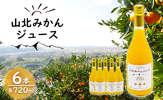 山北みかんジュース 720ml×6本 - 果汁100％ 高知県産 ブランドみかん 温州みかん ストレートジュース 果物 フルーツ 柑橘 オレンジ おいしい 甘い おすそ分け 飲み物 飲料 送料無料 のし 贈り物 ご褒美 ギフト 柑橘類 酸味 あまい 美味しい オレンジ ミカン 蜜柑 ギフト 贈答用 贈答品 プレゼント 内祝い お祝い お礼 御礼 熨斗 丸ごと フレッシュ くだもの 果物 フルーツ 高知県 香南市 常温 yk-0011