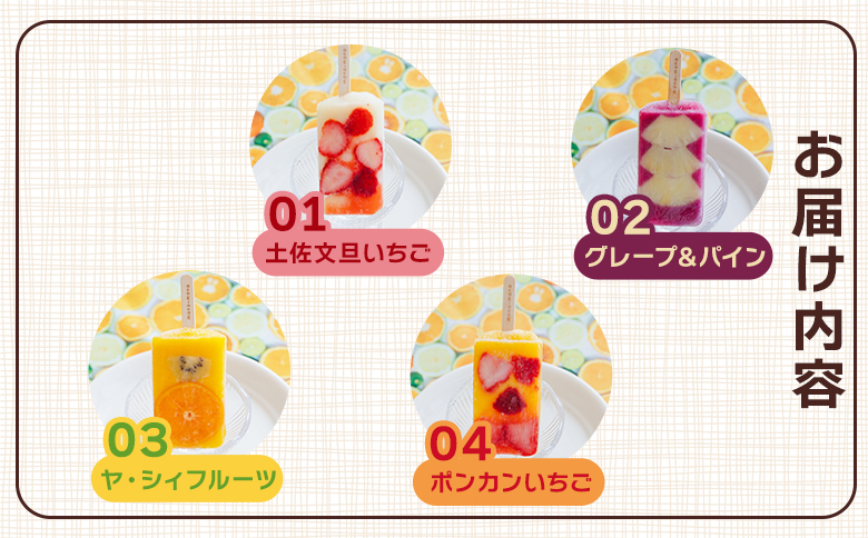 【２回定期便】手作りアイスキャンディー １２本セット - 氷菓 果物 フルーツ アイスキャンディー 冷たい つめたい 詰め合わせ お楽しみ 食べ比べ おやつ デザート スイーツ ギフト お礼 御礼 贈り物 贈物 のし対応可 ヤ・シィ 高知県 香南市 冷凍 Wys-0017