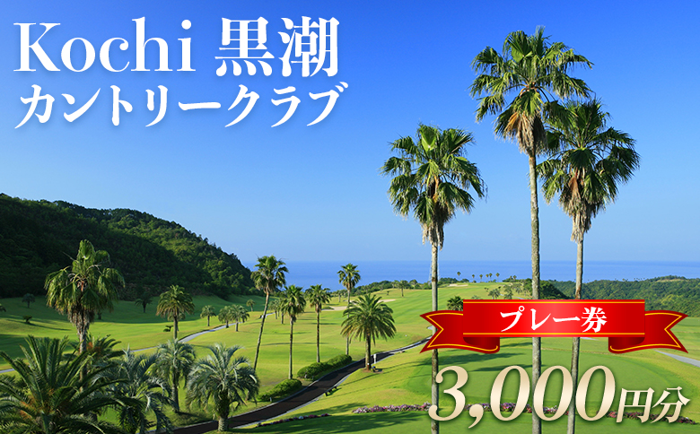 Kochi 黒潮カントリークラブ ゴルフ プレー券 3,000円分 - ゴルフ場 チケット プレー券 ラウンド コース 趣味 体験 スポーツ アウトドア 黒潮観光開発株式会社 高知県 香南市 ki-0001