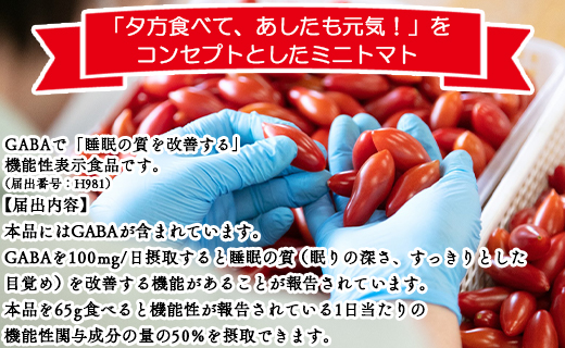 【先行予約受付】機能性表示食品 ミニトマト ゆうがたベーネ 約2kg（1kg×2箱）- ミニトマト プチトマト フルーツトマト ギフト のし対応 高糖度 お歳暮 御歳暮 贈答用 贈り物 is-0009