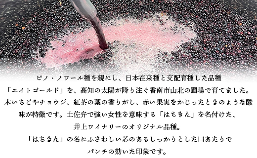 高知県産 ワイン TOSA山北 1本 - 送料無料 エイトゴールド 晩酌 お酒 アルコール 夕食のお供に ワイン大好き 赤 のし 高知県 香南市【冷蔵】 iw-0003