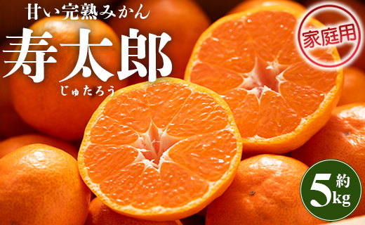 みかん 5kg 寿太郎 家庭用 間城農園 甘い完熟みかん 寿太郎 (家庭用) 5kg - フルーツ 家庭用 訳あり 果物 柑橘 みかん ms-0082