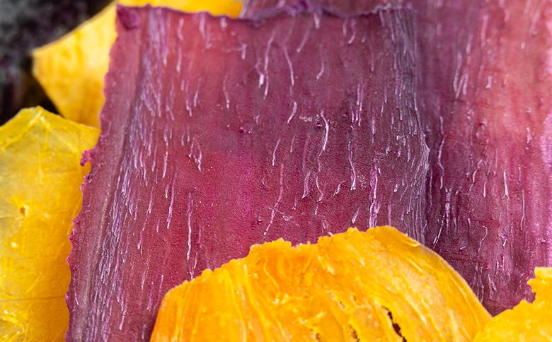 さつまいもと紫いものミックスチップス 計40g 10g 4袋 - お菓子 おかし おやつ スナック菓子 お茶請け おつまみ チップス 野菜チップス サツマイモ さつま芋 薩摩芋 香南くろしお園 高知県 香南市 常温 ke-0027