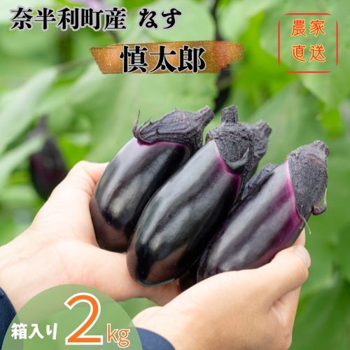 131001　奈半利町の茄子【慎太郎】2kg  ナス なす 産地直送 野菜 箱入り 新鮮