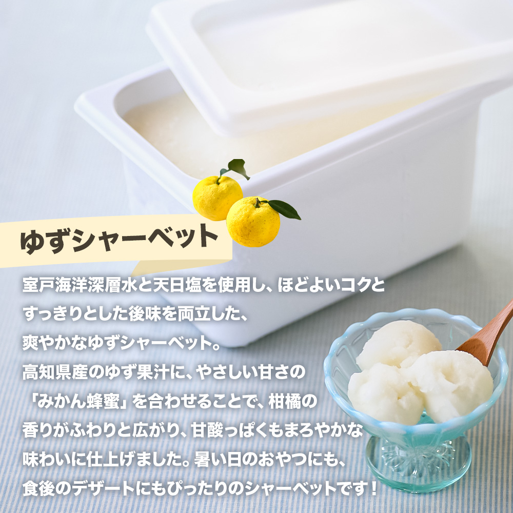 【四国一小さなまちのアイス屋さん】四国一小さなまちのアイス屋さん ゆずシャーベット 大容量 アイス 4000ml 4L 業務用 4リットル デザート スイーツ お菓子 アイス 柚子 ユズ 大容量 いっぱい 松崎冷菓 取り寄せ お取り寄せ