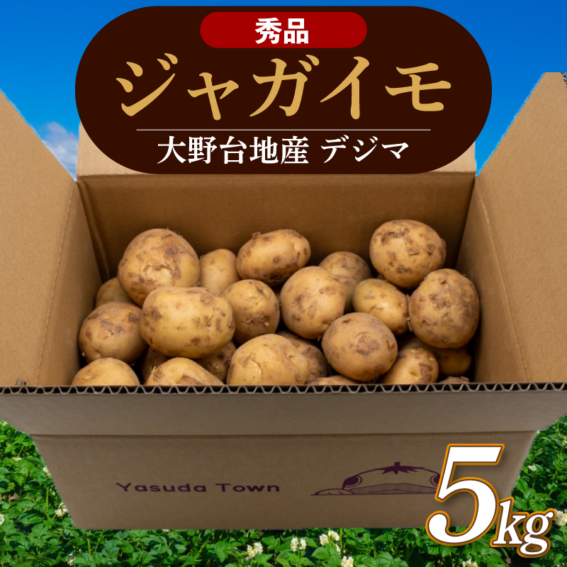 【じゃがいも】 《秀品》 【先行予約】 春デジマ 2026年5月配送開始 じゃがいも デジマ 5kg 春じゃが 新じゃが じゃが芋 芋 いも ポテト 野菜 やさい 旬 ばれいしょ 馬鈴薯 贈答 厳選 農家直送 産地直送 高知県 安田町 YK-0010