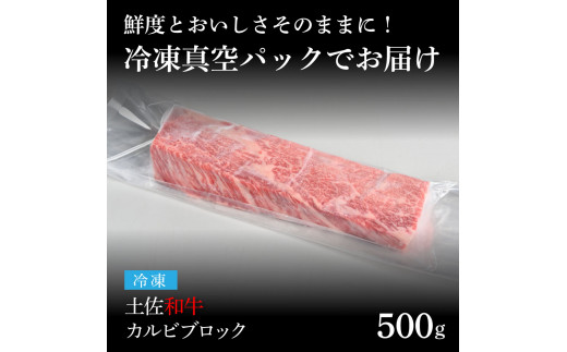 天下味 エイジング工法 熟成肉 土佐和牛 特選カルビブロック 500g エイジングビーフ カルビ 牛 ブロック 国産 肉 牛肉 和牛 人気 老舗焼肉店 冷凍 新鮮 真空パック 高級 お祝い 高知 高知県 芸西村 故郷納税 30000円 返礼品 贈り物 贈答 ギフト