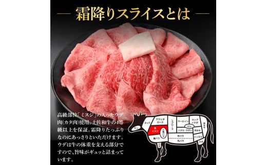 土佐和牛霜降りスライス(うで)450g 牛肉 肉 お肉 和牛 国産 牛 ウデ肉 スライス A5 最高級 特選 霜降り 国産 豪華 贅沢 美味しい おいしい 柔らかい 肉汁 すき焼き しゃぶしゃぶ