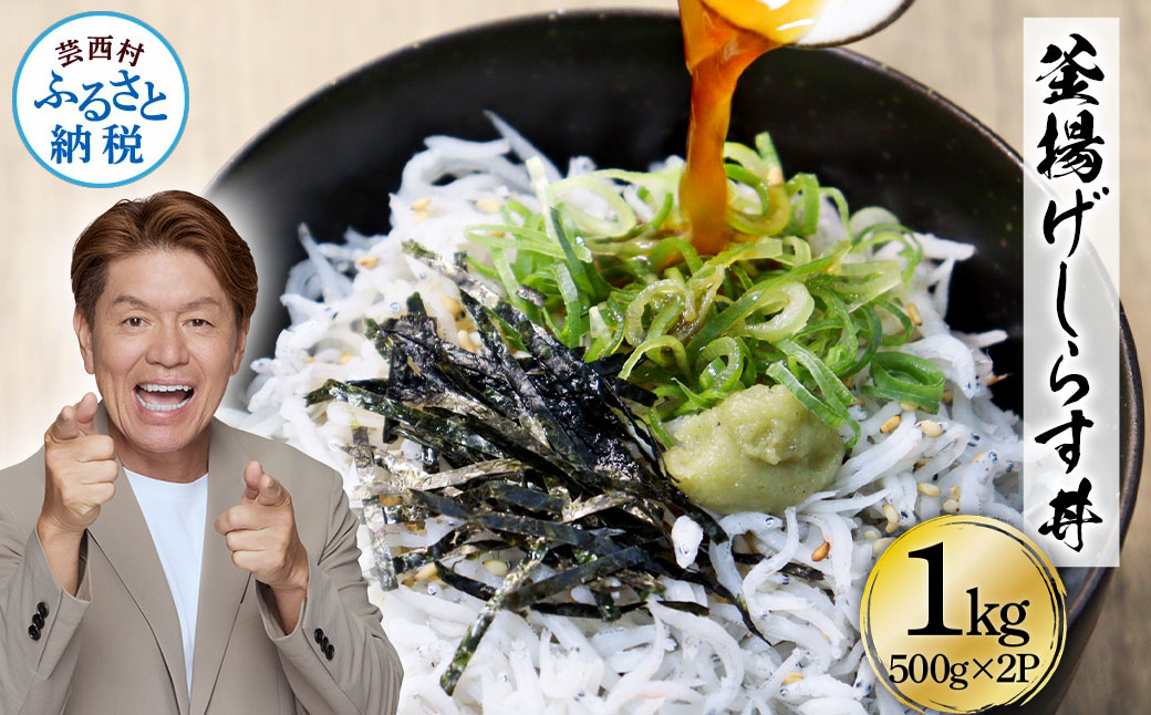 高知県産釜揚げしらす500g×2パック 1kg 1キロ 簡易梱包 シラス 小分け 国産 釜揚げ しらす丼 海鮮丼 お茶漬け ごはん 軍艦巻き 手巻き寿司 ご飯 雑炊 冷奴 冷凍配送 おかず おつまみ