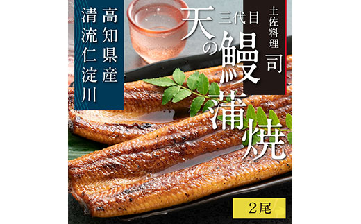 “土佐料理司”三代目天の鰻蒲焼2尾セット／「仁淀川」水系の地下水使用 完全無投薬養殖 国産・高知県産〈高知市共通返礼品〉うなぎ 真空パック （ウナギう・たれセット） 