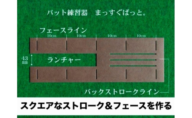 ゴルフ練習用・最高速EXPERTパターマット45cm×5mと練習用具（距離感マスターカップ、まっすぐぱっと、トレーニングリング付き）（土佐カントリークラブオリジナル仕様）【TOSACC2019】〈高知市共通返礼品〉