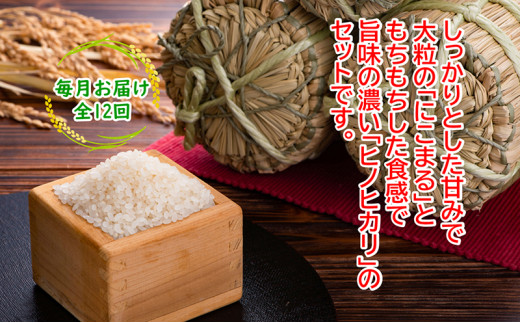 農林水産省の「つなぐ棚田遺産」に選ばれた棚田で育てられた 棚田米 土佐天空の郷　2kg食べくらべセット定期便 毎月お届け 全12回