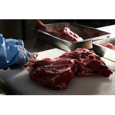 高品質!犬用鹿肉粗びきミンチ(ボイル冷凍)【配送不可地域：離島】【1598970】