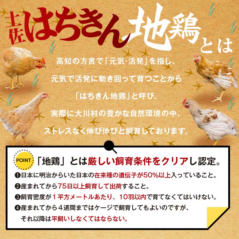 土佐はちきん地鶏 むね肉 1kg 地鶏 ムネ肉 胸肉 鶏肉 とり肉 とりにく 肉 高知県 大川村 F6R-003